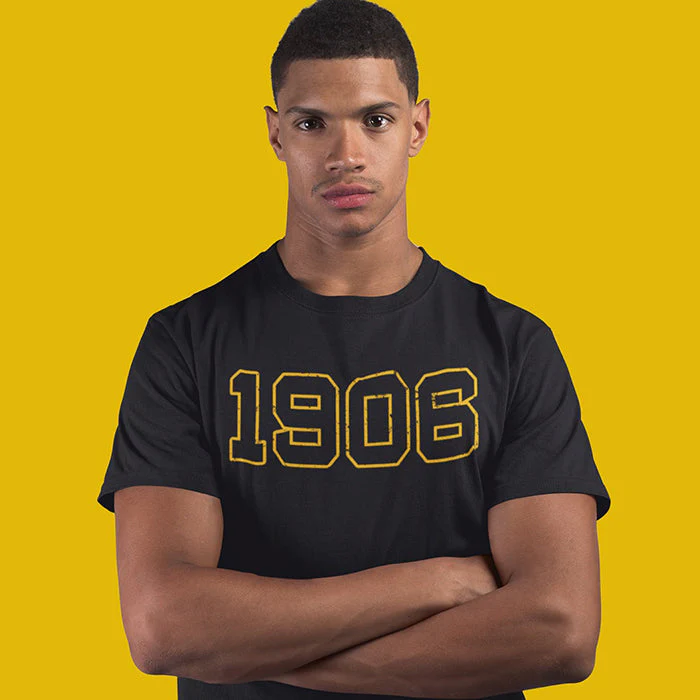 1906 Alpha Phi Alpha Distressed Letter Tee/Sweatshirt - Image 3