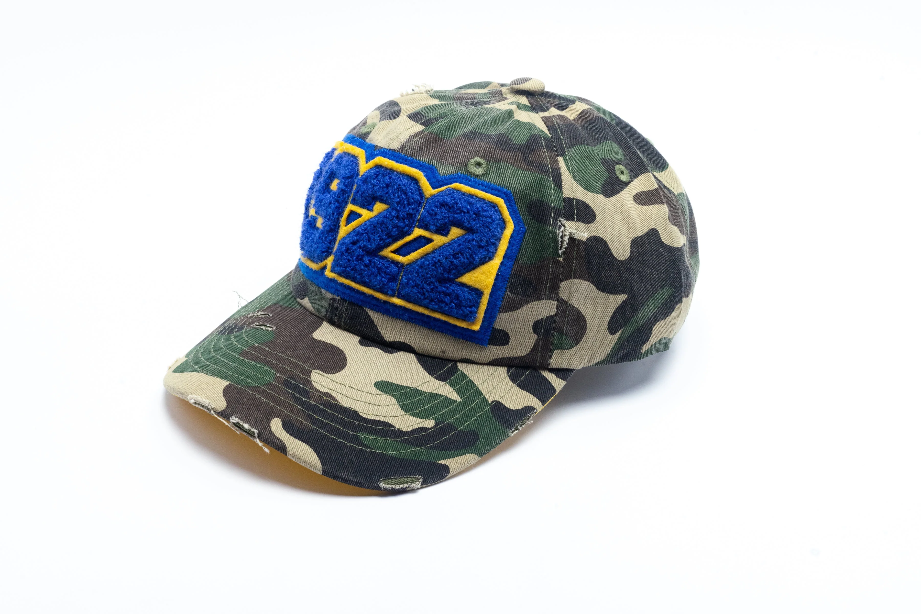 1922 Sigma Gamma Rho Distressed Camo Chenille Cap - Image 3