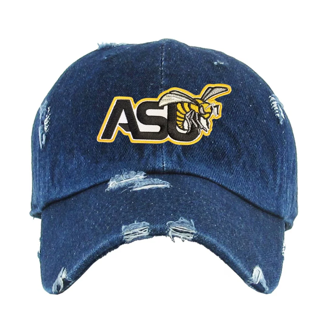 Alabama State University (ASU) HBCU Distressed Cap - Image 3