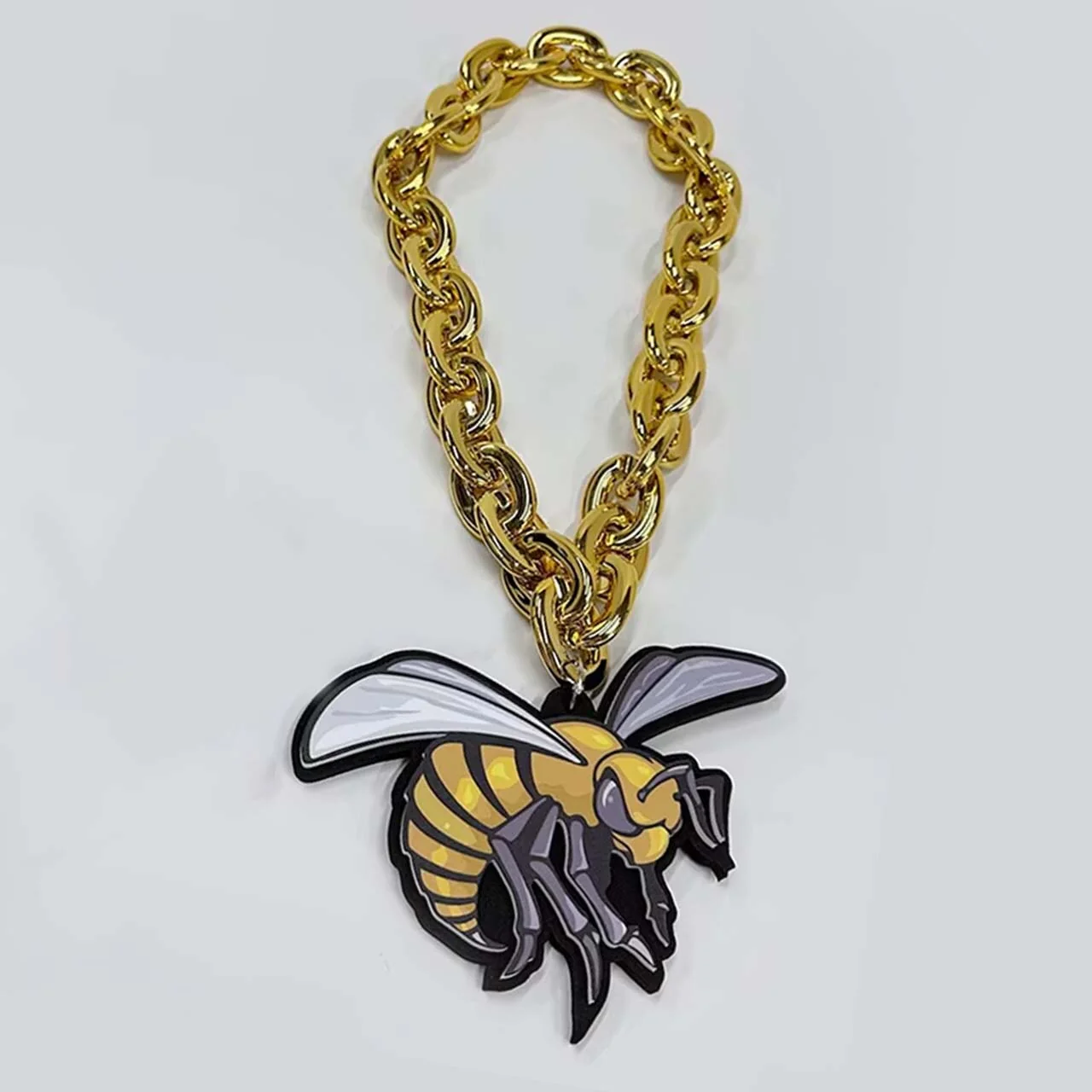 Alabama State University HBCU Big Chain Necklace with 3D Foam Pendant - Image 3