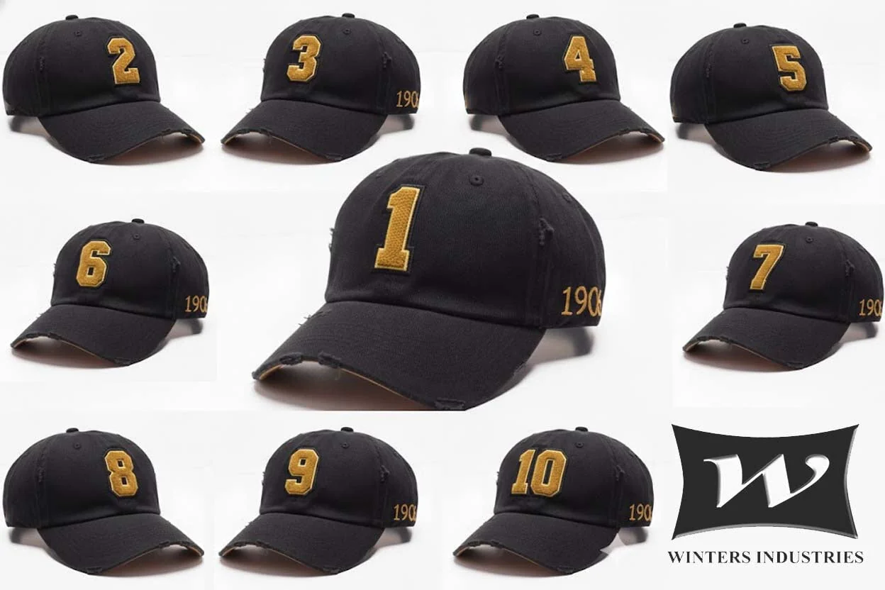 Alpha Phi Alpha Black Chenille Cap with Line Number - Image 4