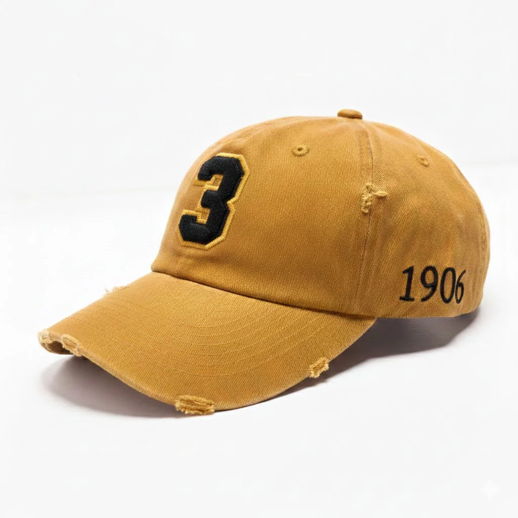 Alpha Phi Alpha Gold Chenille Cap with Line Number - Image 3