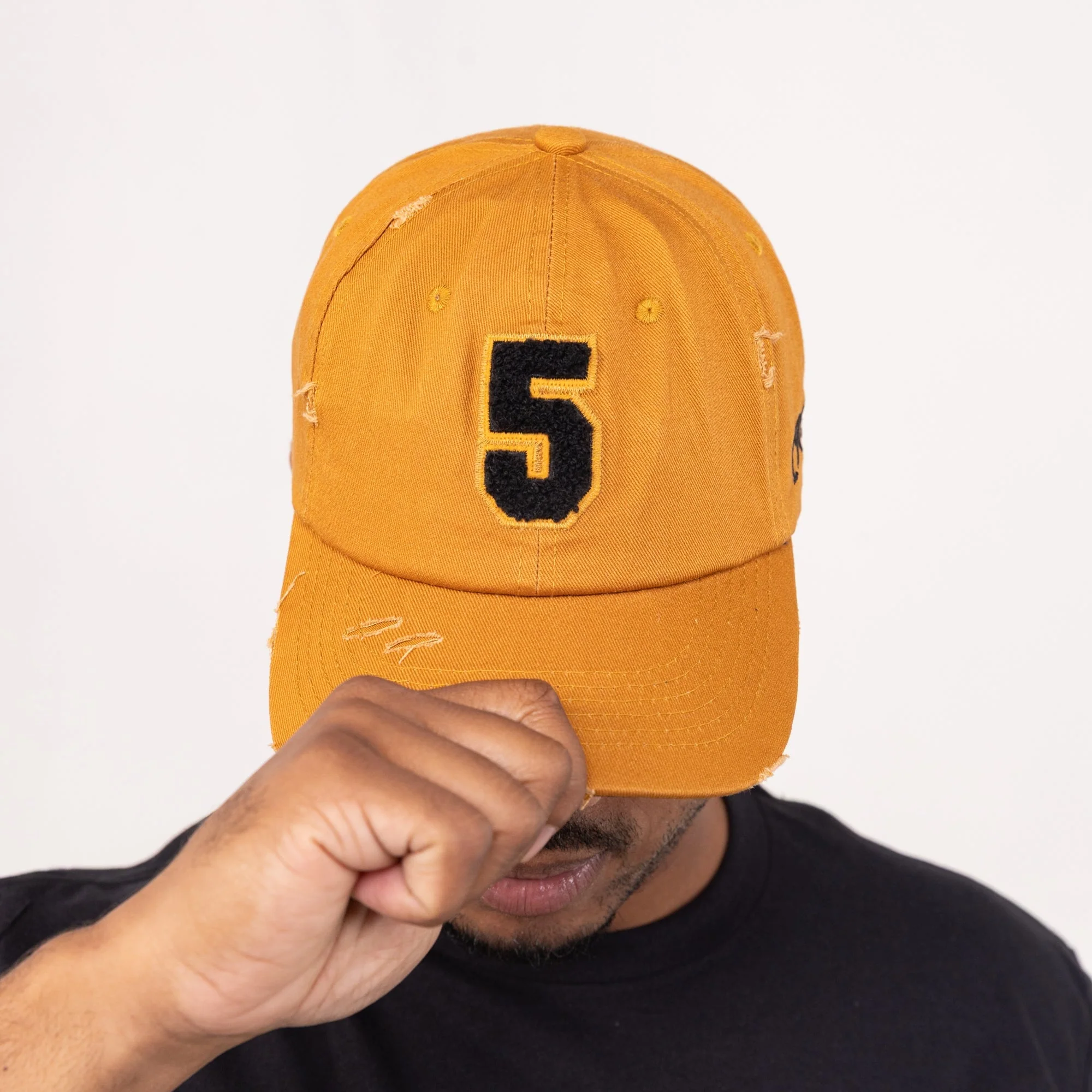Alpha Phi Alpha Gold Chenille Cap with Line Number - Image 5
