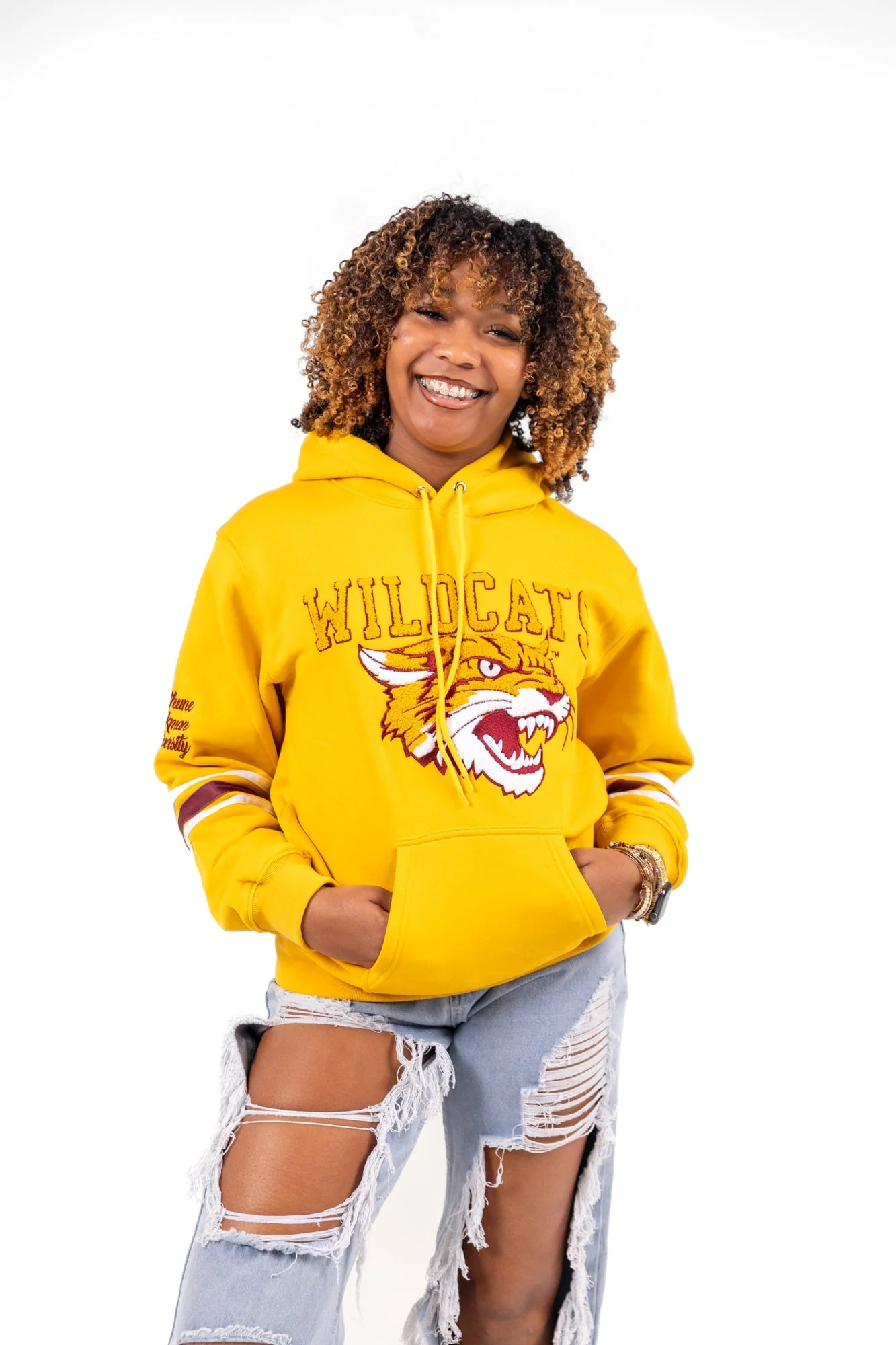 Bethune Cookman University HBCU Chenille Hoodie - Image 3