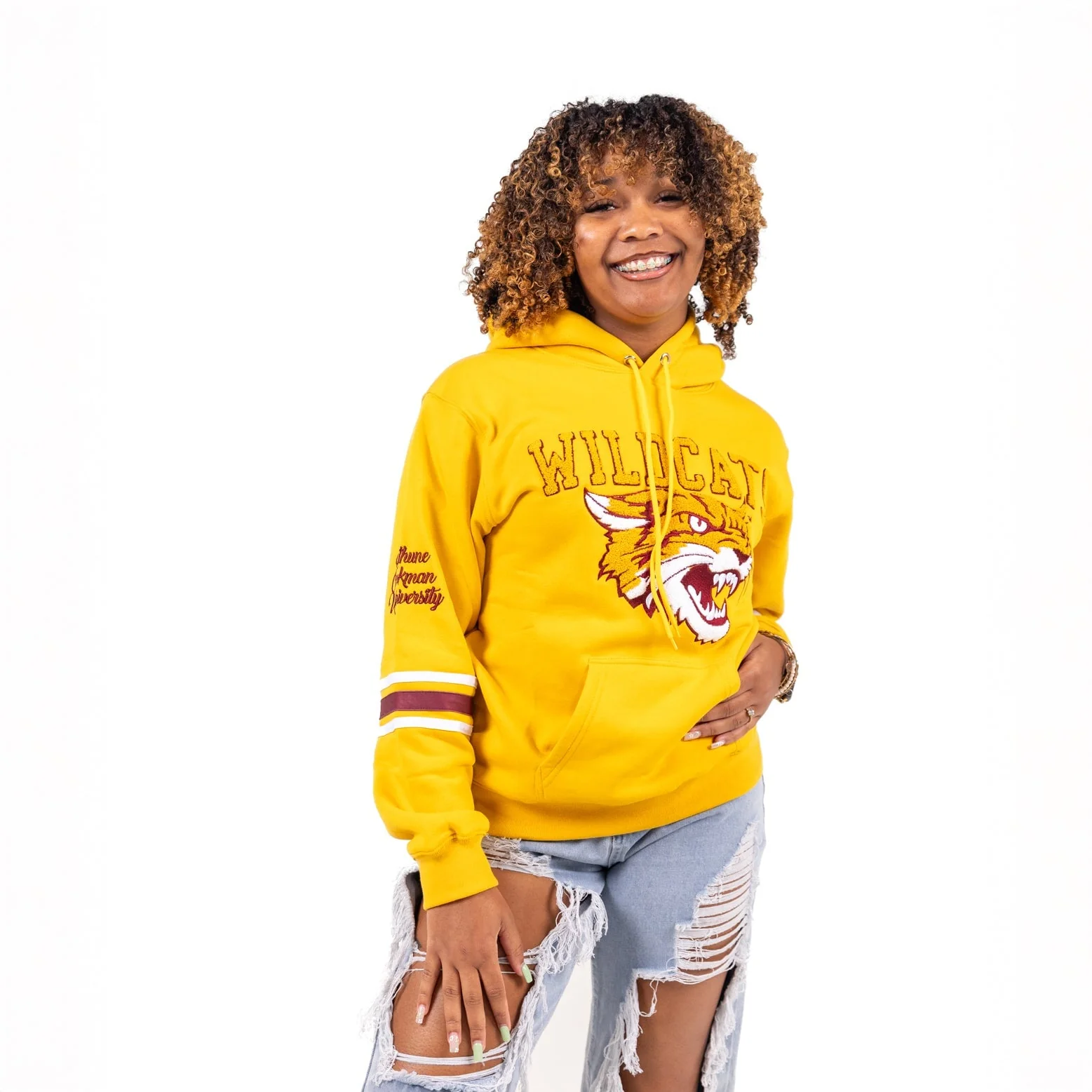 Bethune Cookman University HBCU Chenille Hoodie - Image 4