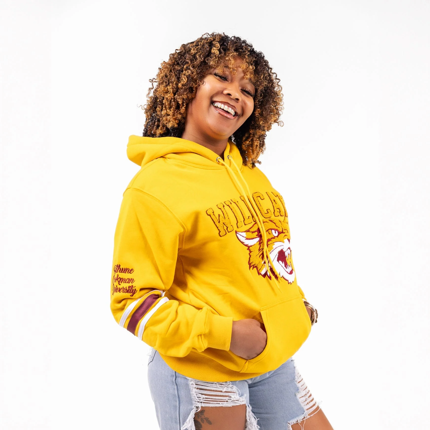 Bethune Cookman University HBCU Chenille Hoodie - Image 7