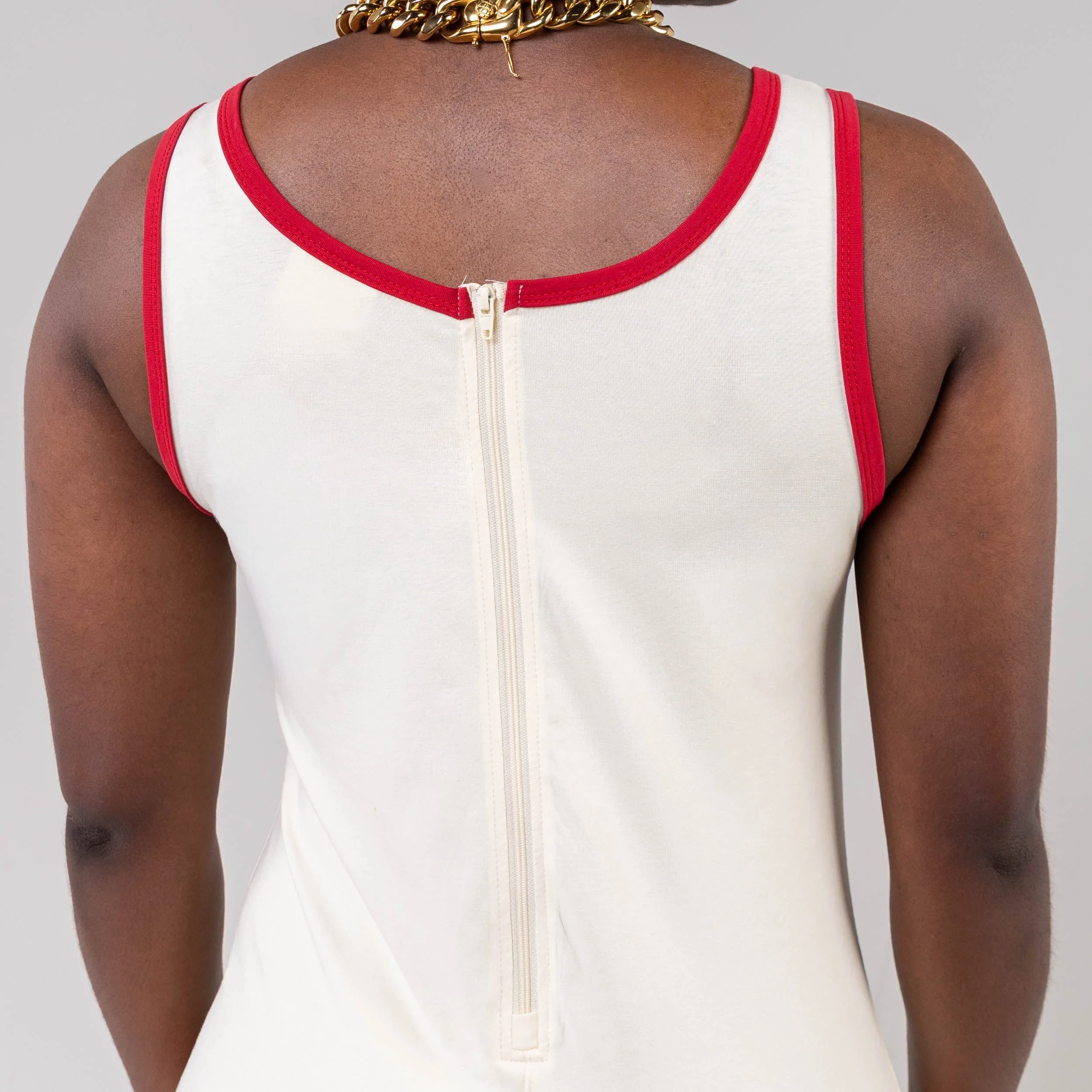 Delta Sigma Theta Romper Cream - Image 6
