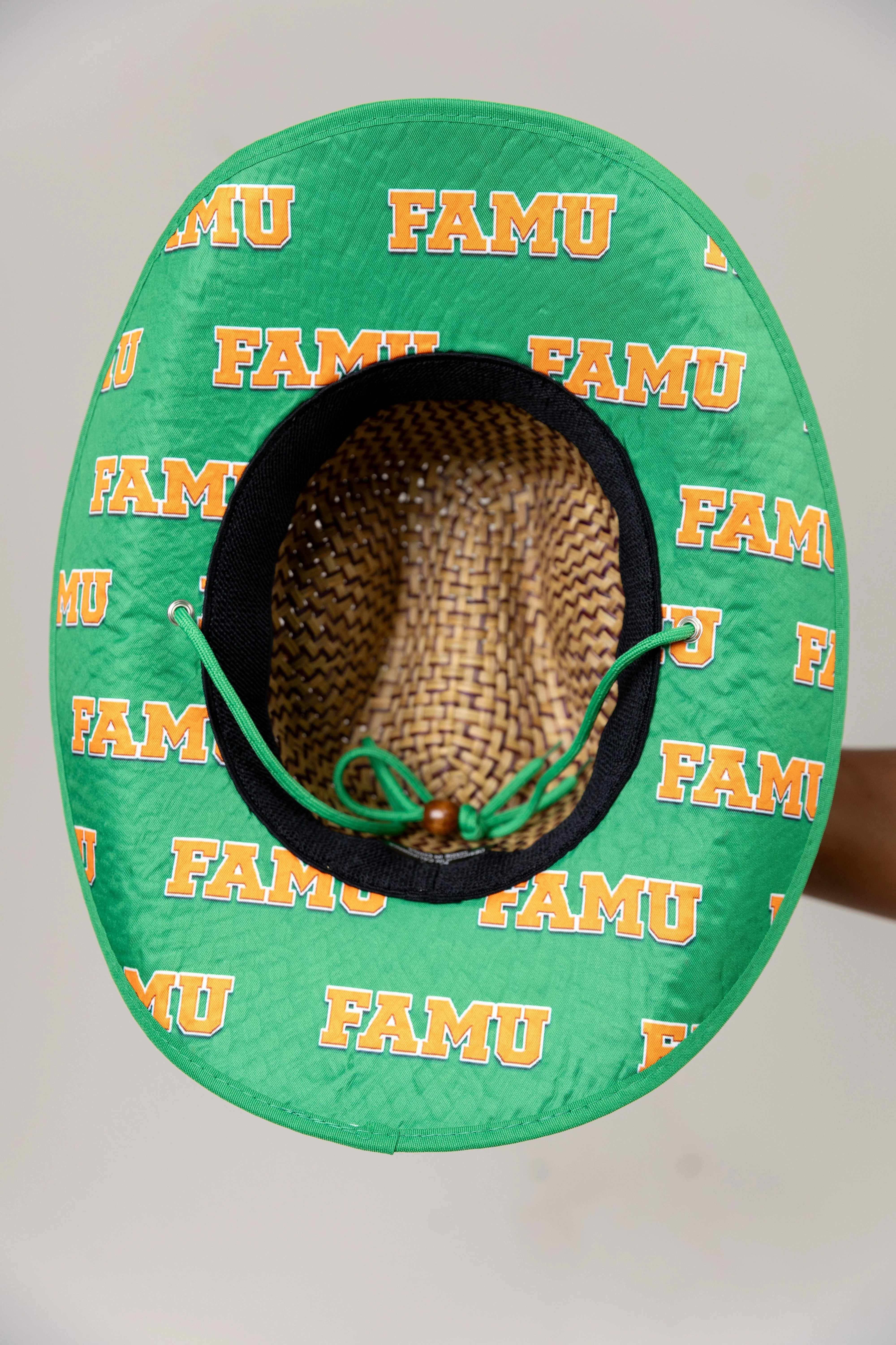 Florida A&M University (FAMU) Straw Cowboy Hat with Strap - Image 5