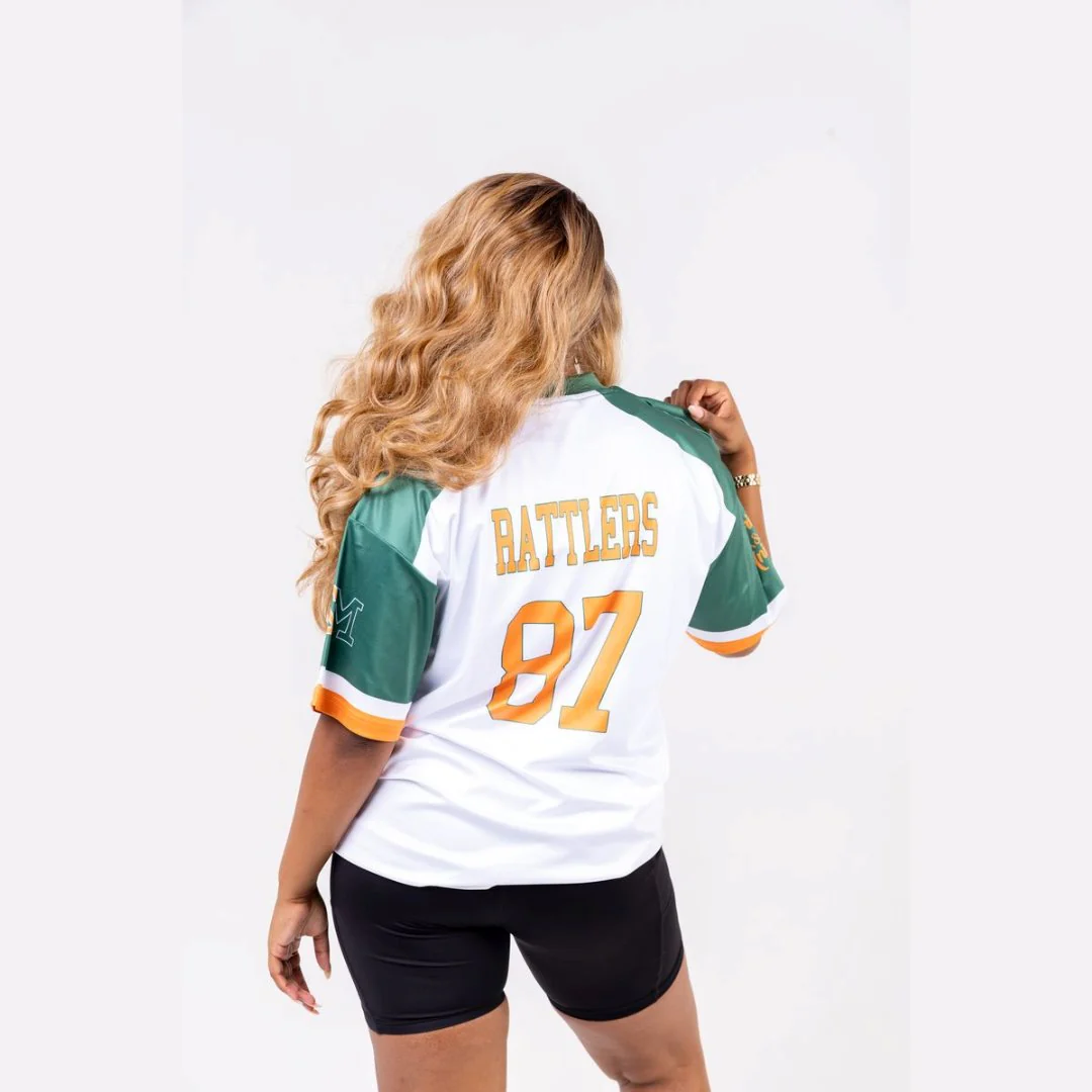 Florida A&M University HBCU White Sublimated Baseball Jersey - Image 6