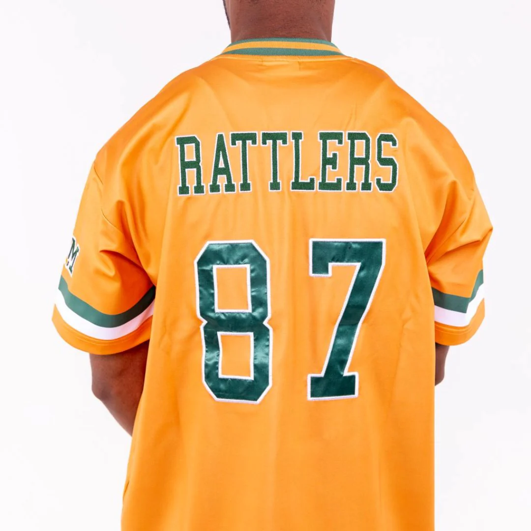 Florida A&M University HBCU Orange Embroidered Baseball Jersey - Image 5