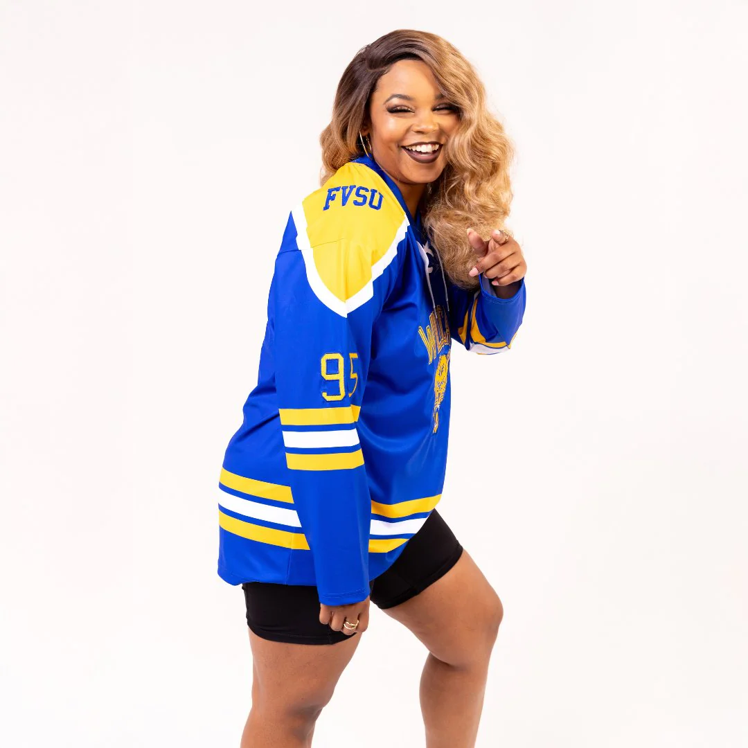Fort Valley State University HBCU School Spirit Hockey Jersey - Image 4