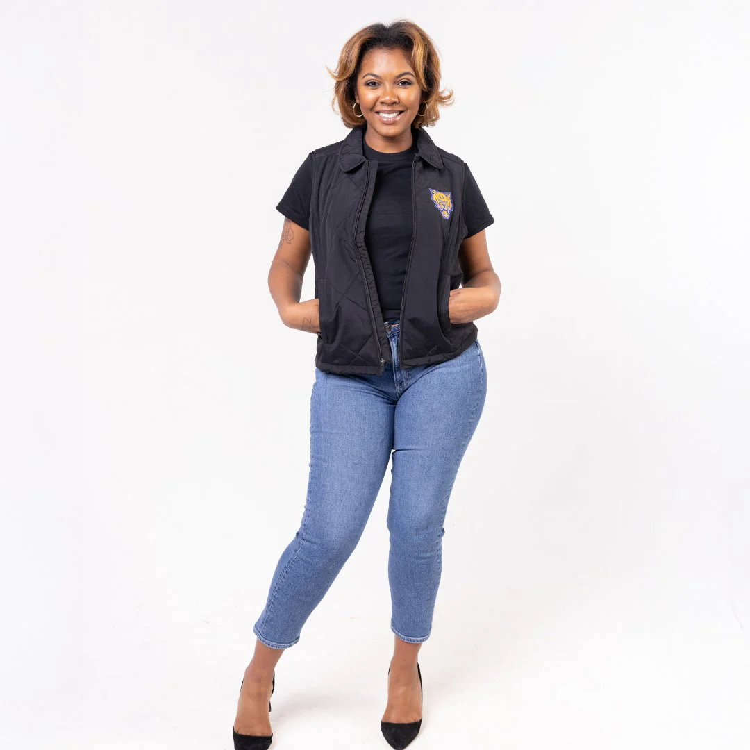 Fort Valley State University HBCU Women's Puffer Vest - Image 3