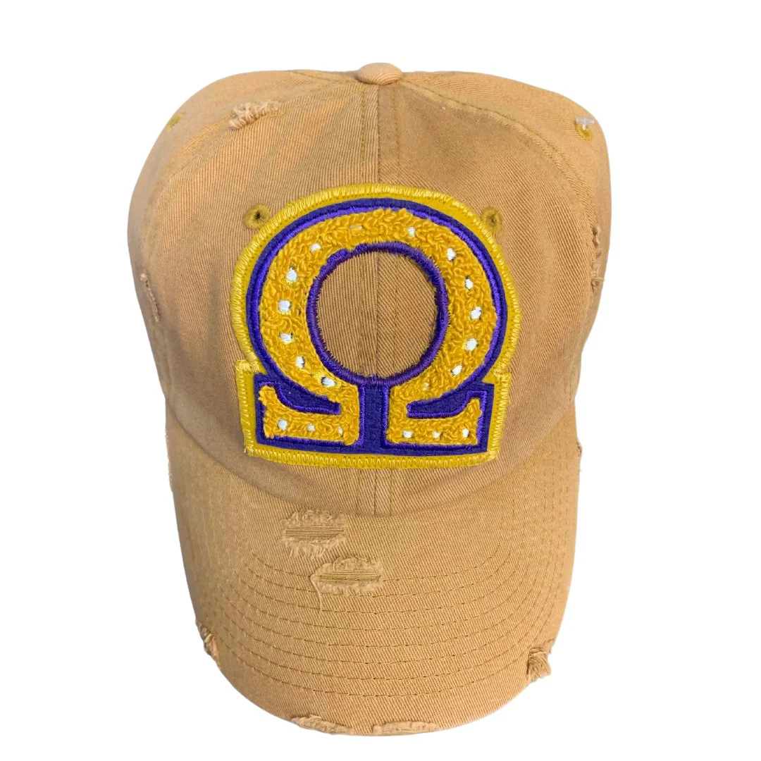 Gold Omega Psi Phi Chenille Cap - Image 12