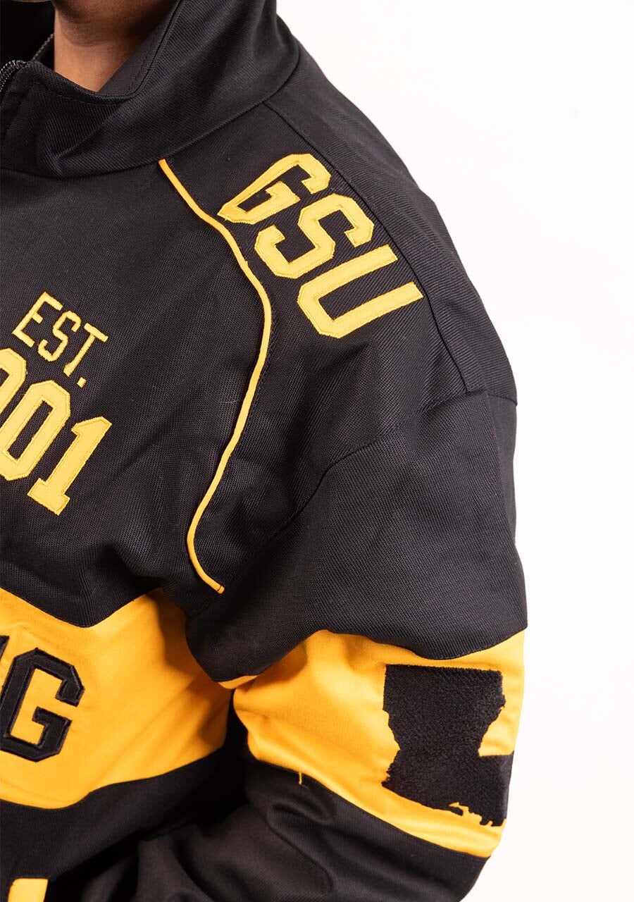 Grambling Cotton Racer Jacket - Image 3