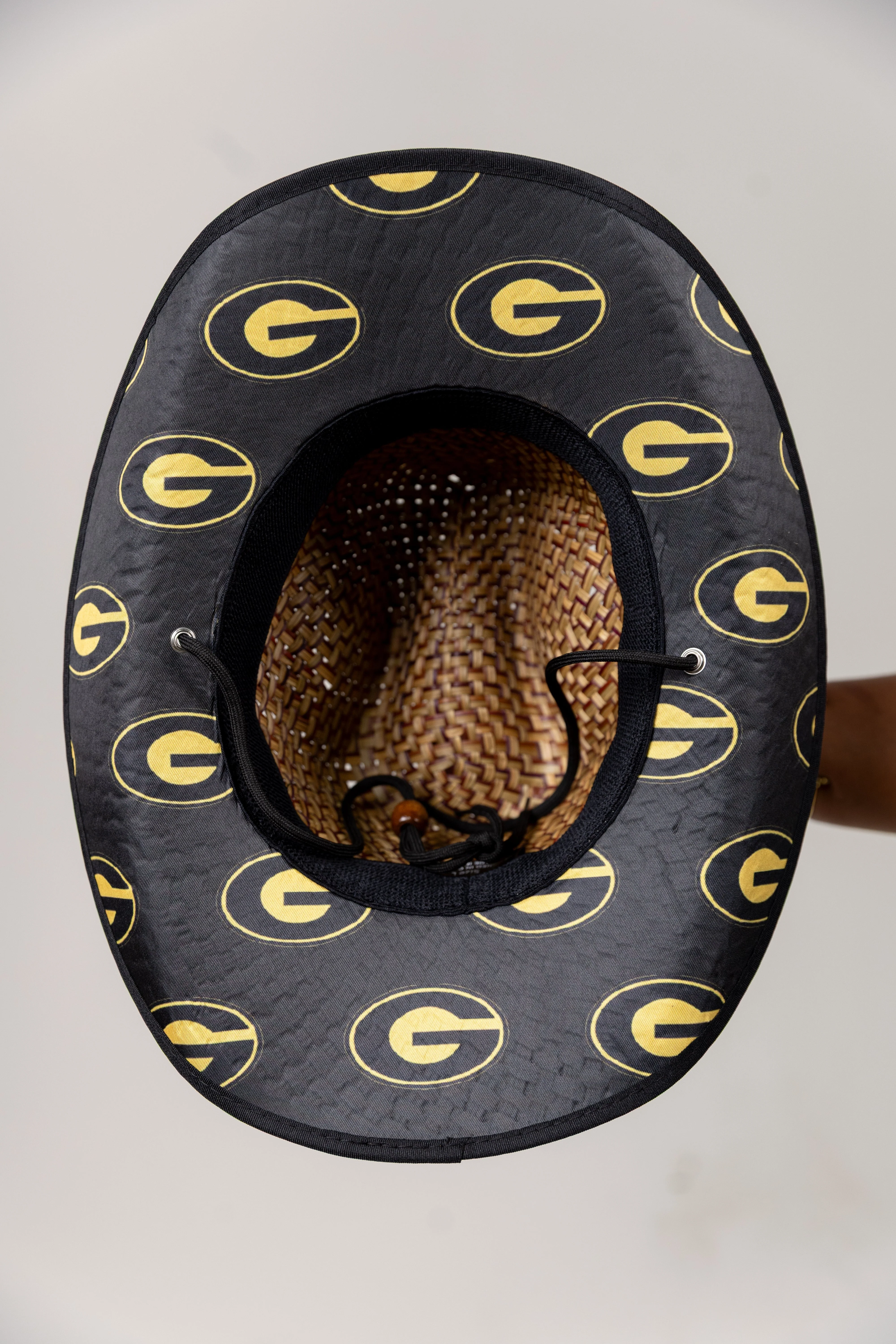 Grambling State University (GSU) Straw Cowboy Hat with Strap - Image 3