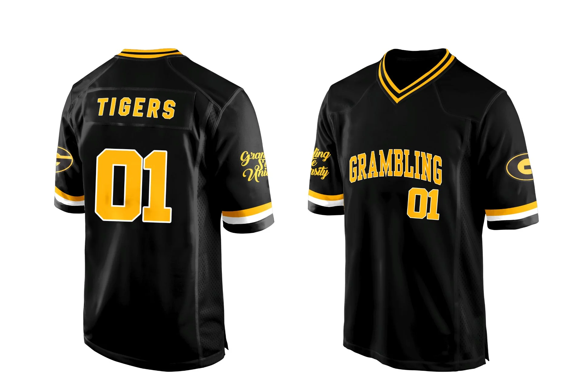 Grambling State University HBCU Embroidered Baseball Jersey - Image 5