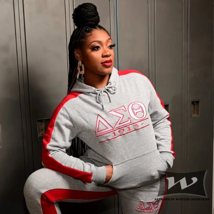 Delta Sigma Theta Gray Tracksuit - Image 3