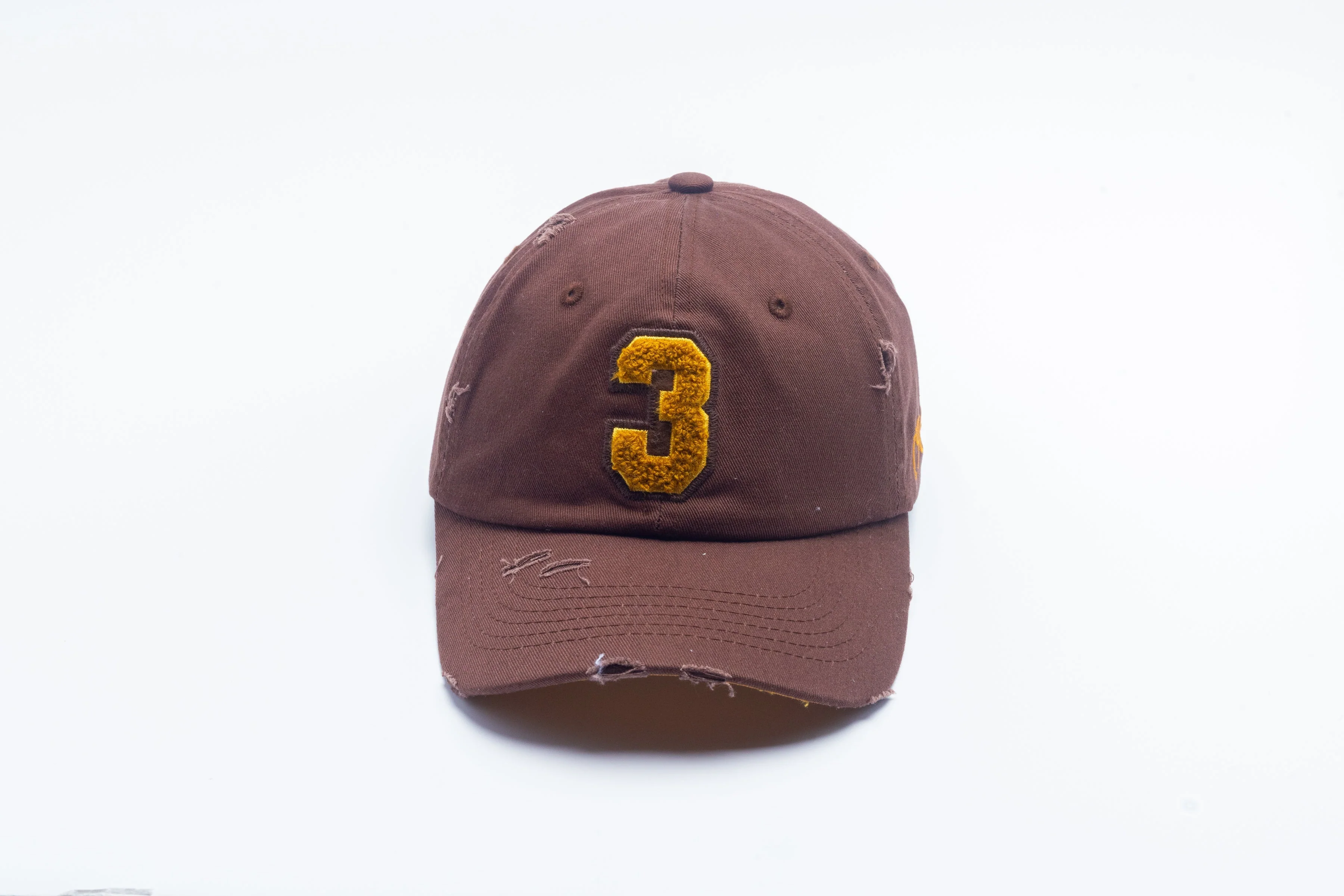Iota Phi Theta Brown Chenille Cap with Line Number - Image 3
