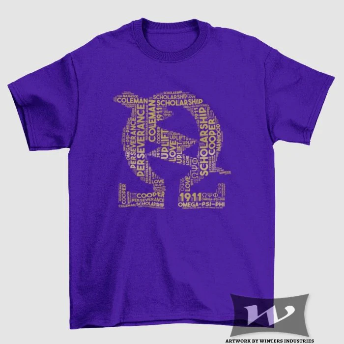 Omega Psi Phi Word Collage - Image 4