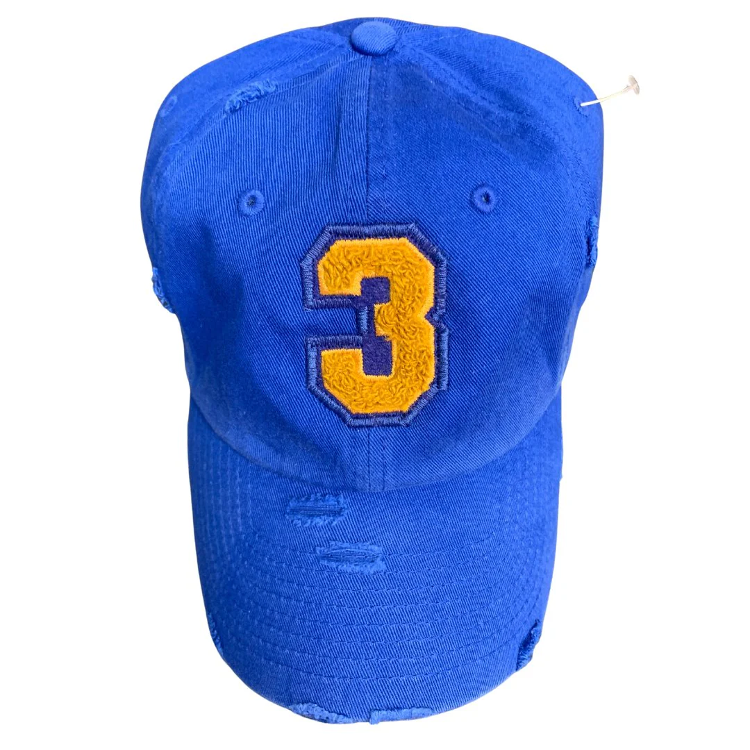 Sigma Gamma Rho Blue Chenille Cap - Image 3