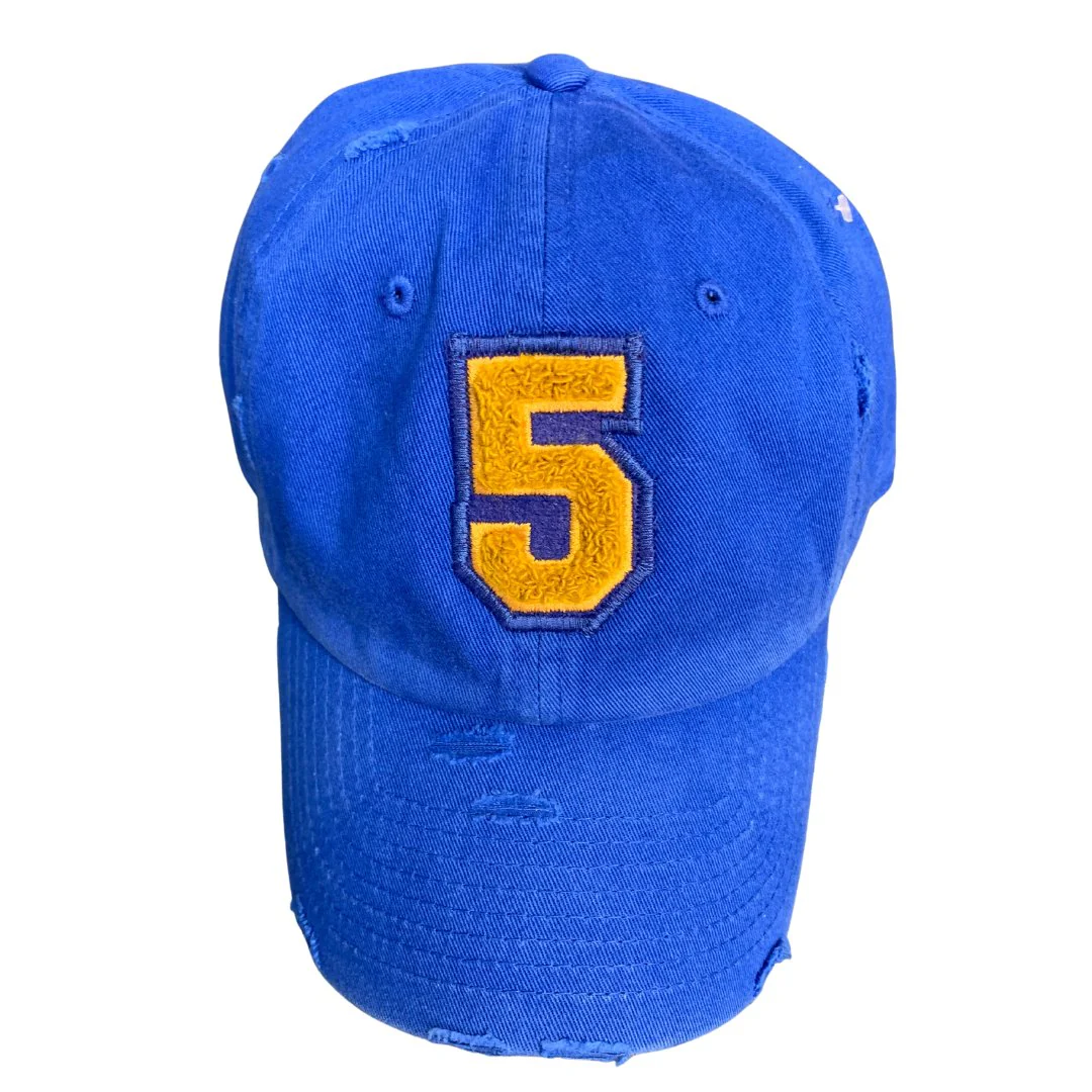 Sigma Gamma Rho Blue Chenille Cap - Image 5