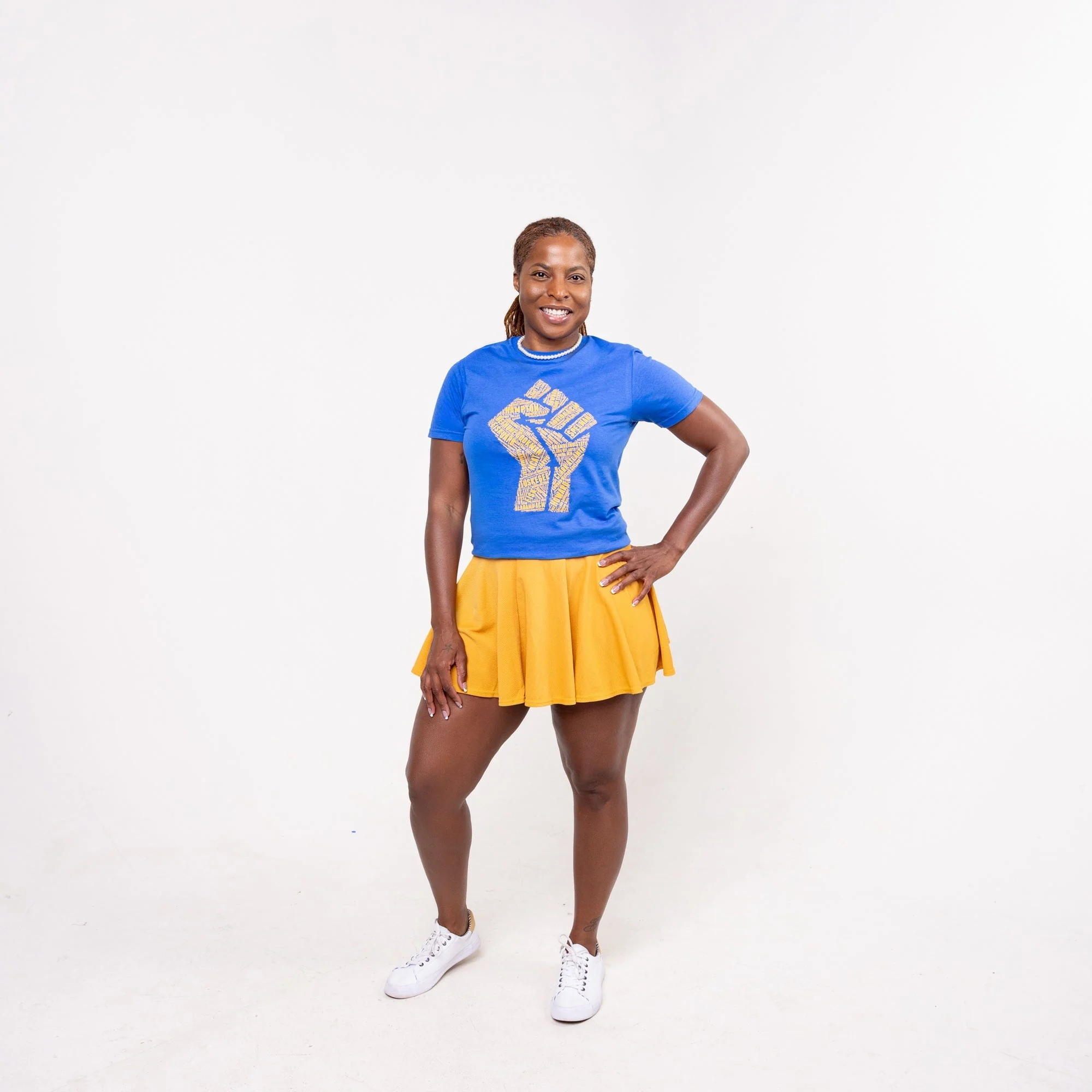Sigma Gamma Rho HBCU "Fist / Africa" Collage Tee - Image 4