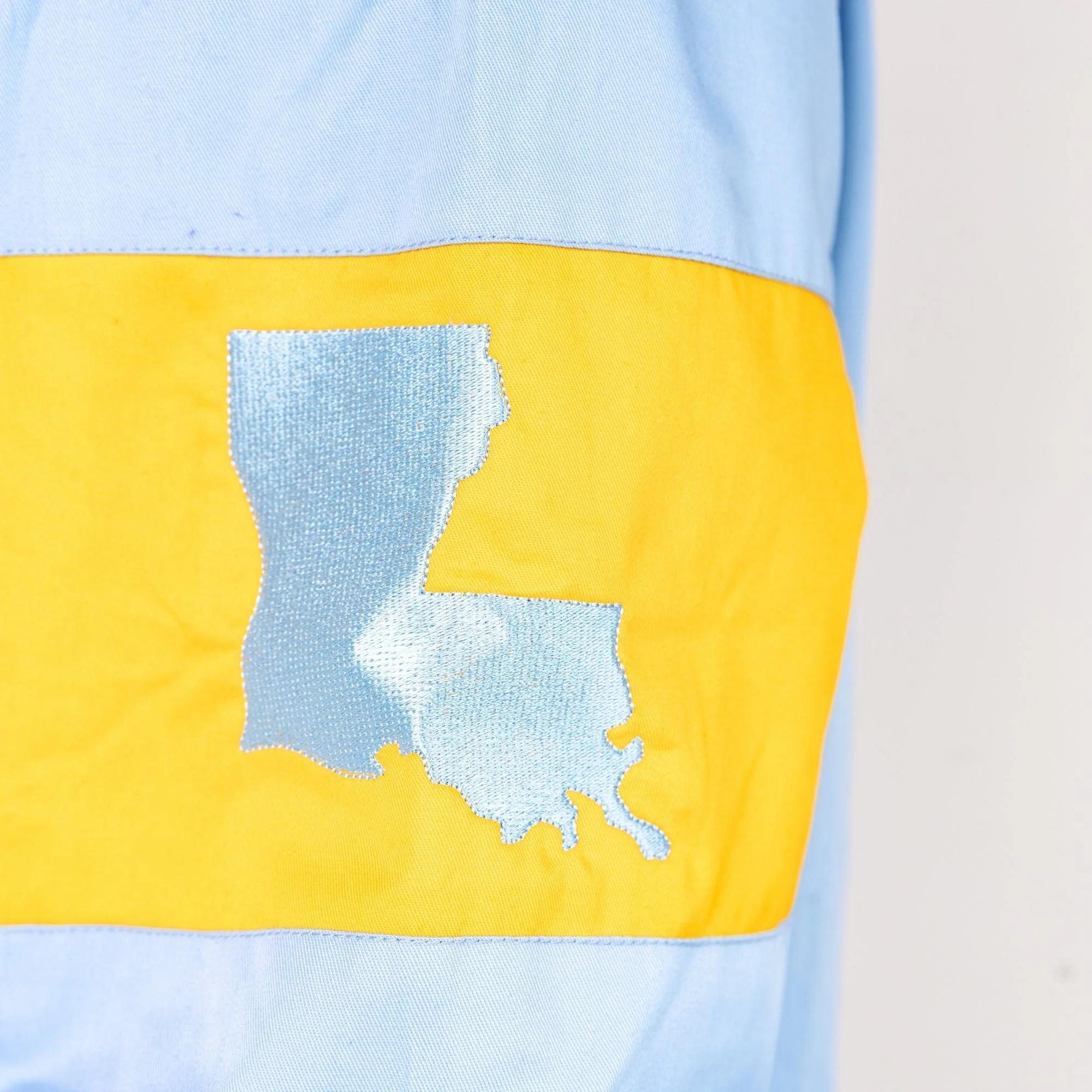 Southern University Cotton Racer Jacket Light Blue - Image 7